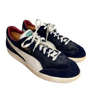 Puma 10 Navy Suede Low Top Sneakers Men's US 11 Y2K Skater